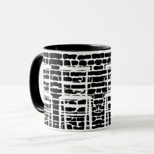 Caneca preta do tijolo