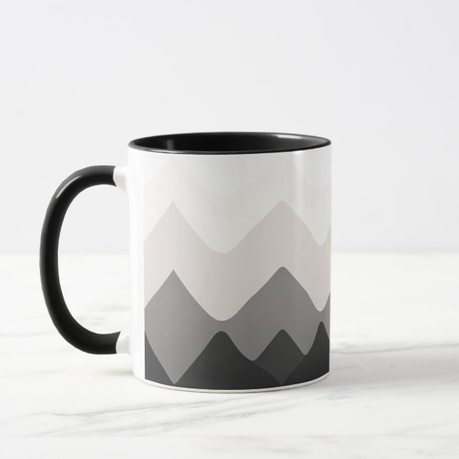 Caneca preta e cinza branca (Esquerda)