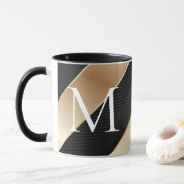 Caneca Preta e Dourada