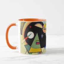 Caneca preta & violeta de Kandinsky - da arte