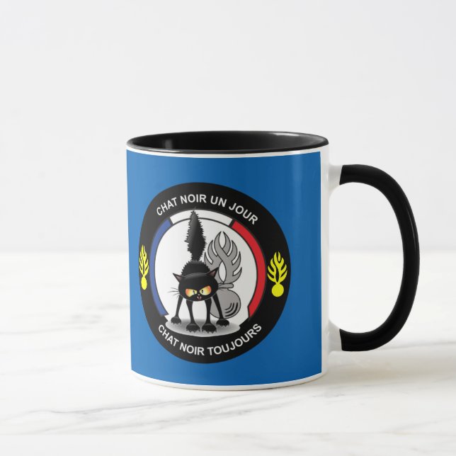 Caneca Preto 325 ml Chávena acompanhada para pior (Direita)