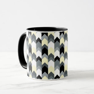 Caneca Preto, cinza, fêmur amarelo