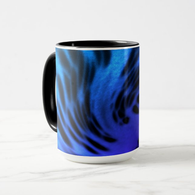 Caneca Preto e Azul (Frente Esquerda)