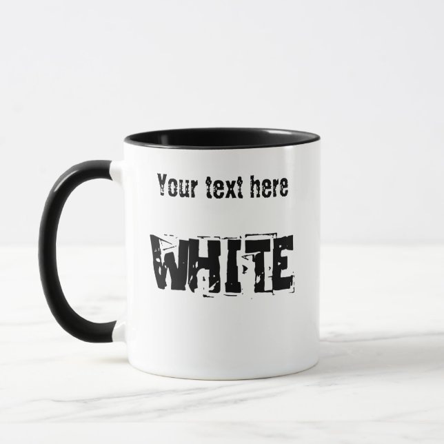 Caneca Preto e Branco (Esquerda)