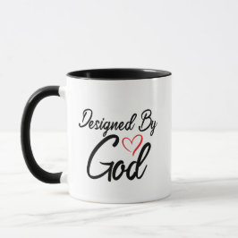 Caneca Preto e branco desenhado por Deus Mug