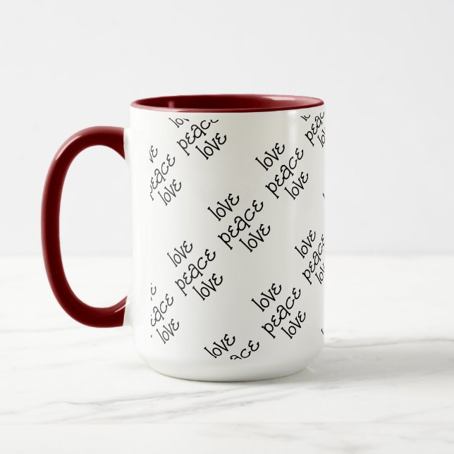 Caneca Preto e Branco: personalizado (Esquerda)