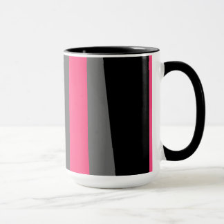 Caneca Preto e Cinza rosa
