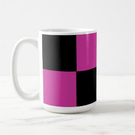 Caneca PRETO na moda do ROSA do texto do império da