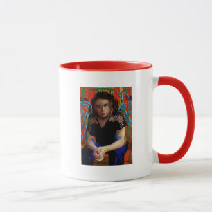 Caneca Preto órfão   Tatiana Maslany - colagem do cará
