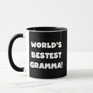 Caneca Preto ou branco do Melhor-est Gramma do mundo