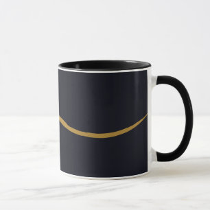 Caneca Preto & Ouro Mug Dsign
