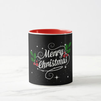 Caneca Preto-preto, Feliz Natal,