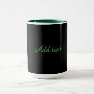 Caneca Preto-preto, simplesmente elegante, acabamento ver
