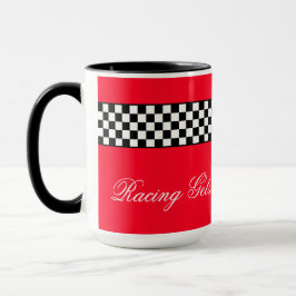Caneca Preto Vermelho e Raça Branca