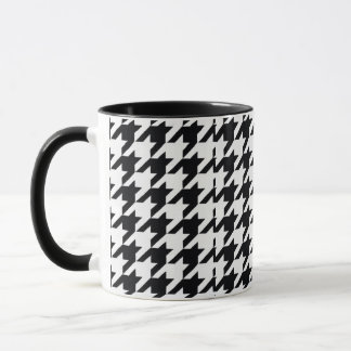 Caneca Pretty Black White Houndstooth