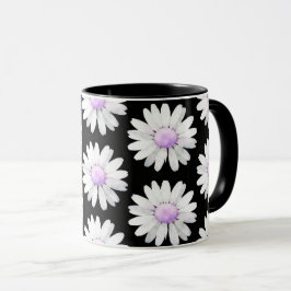 Caneca Pretty Purple Dotted Daisy's