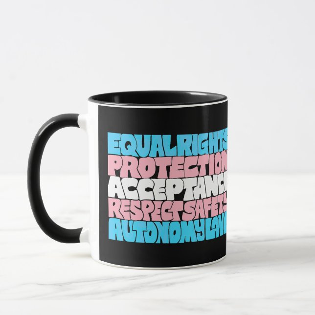 Caneca PRIDE Direitos de transmissão sinalizador de arte  (Esquerda)