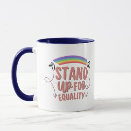 Caneca Pride Month Rainbow Stand Up Coffee Mug