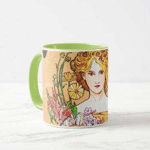 Caneca Primavera, Alphonse Mucha