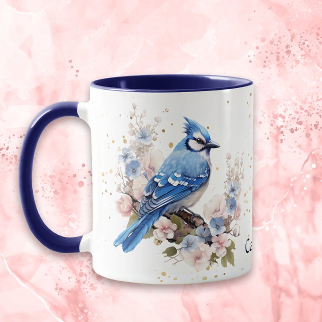 Caneca Primavera Blue Jay Nature (Criador carregado)