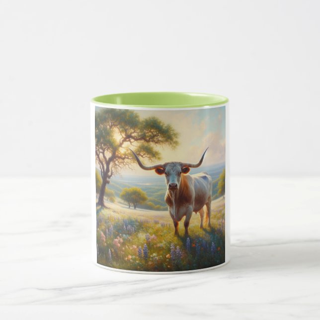 Caneca Primavera do Texas longhorn (Centro)