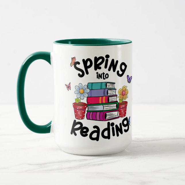 Caneca Primavera em Leitura (Esquerda)