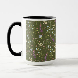 Caneca Primavera Flor Padrão Combo Floral