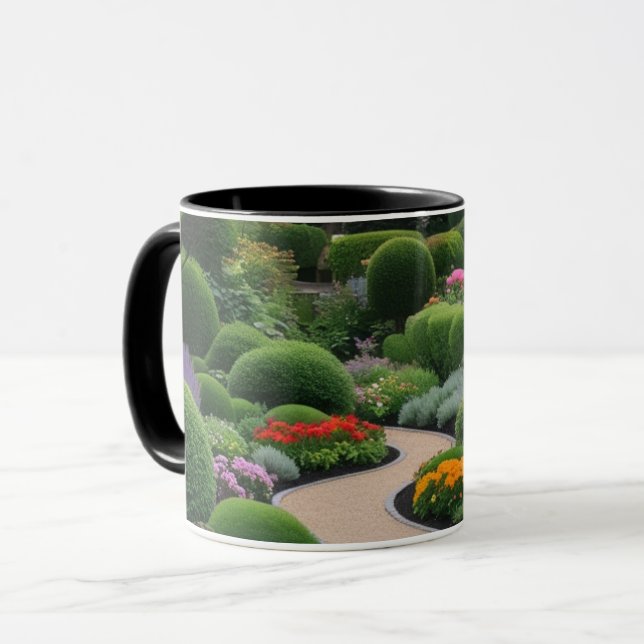 Caneca primavera paisagem (Frente Esquerda)