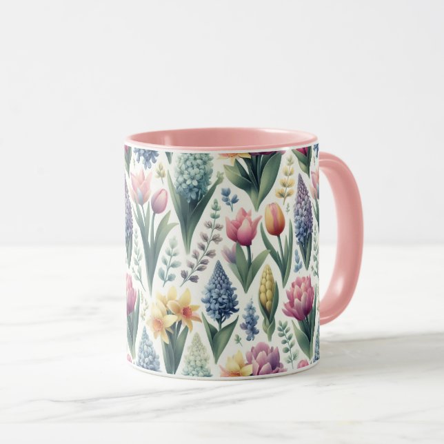 Caneca Primavera para a Páscoa (Frente Esquerda)
