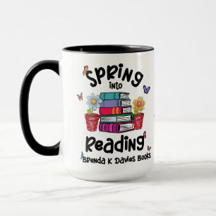 Caneca Primavera Para Ler Os Livros De Brenda K Davies