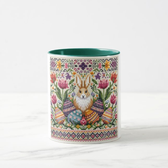 Caneca Primavera/Páscoa de cor branca (Centro)