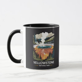 Caneca Primavera Quente do Parque Nacional Yellowstone
