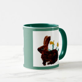 Caneca Primavera Rabbit Daffodil Art