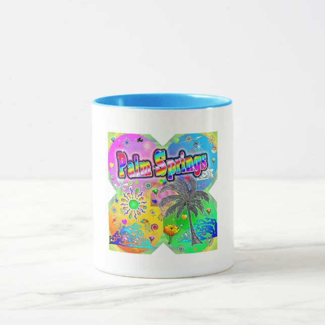 Caneca Primaveras Palm Quadro Seasons Mug (Centro)