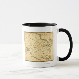 Caneca Primeira batalha do funcionamento de Bull - guerra
