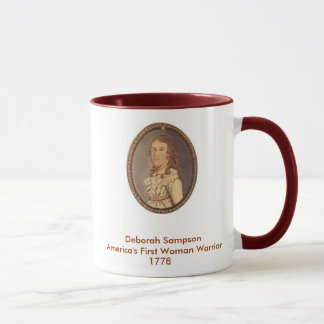 Caneca Primeira mulher Warrier de Deborah Sampson América