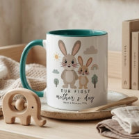 Primeiro Dia das Mães Mamãe Bunny Neutro Macio Beb