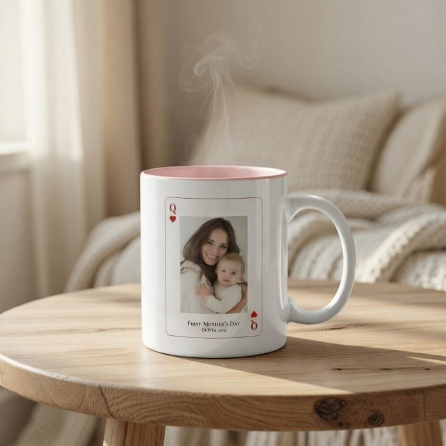 Caneca Primeiro Dia das Mães Personalizado com Foto (Criador carregado)