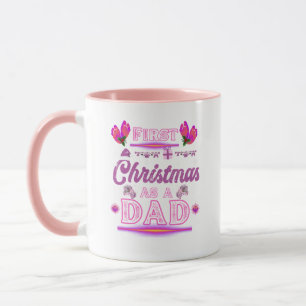 Caneca Primeiro Natal como Pai de uma Menina