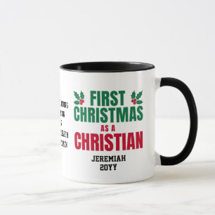 CANECA PRIMEIRO NATAL COMO UM NOVO CRISTÃO
