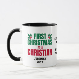 CANECA PRIMEIRO NATAL COMO UM NOVO CRISTÃO
