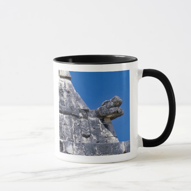 Caneca Primeiro plano de pedras fazendo um antigo maia (Direita)
