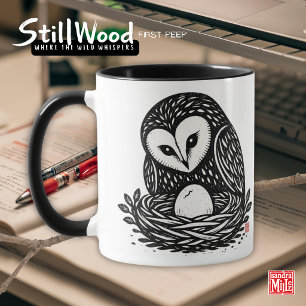 Caneca PRIMEIRO VISLUMBRE • StillWood • Coruja-de-celeiro