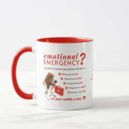Caneca Primeiros Socorros Emocionais Personalizados - Cão