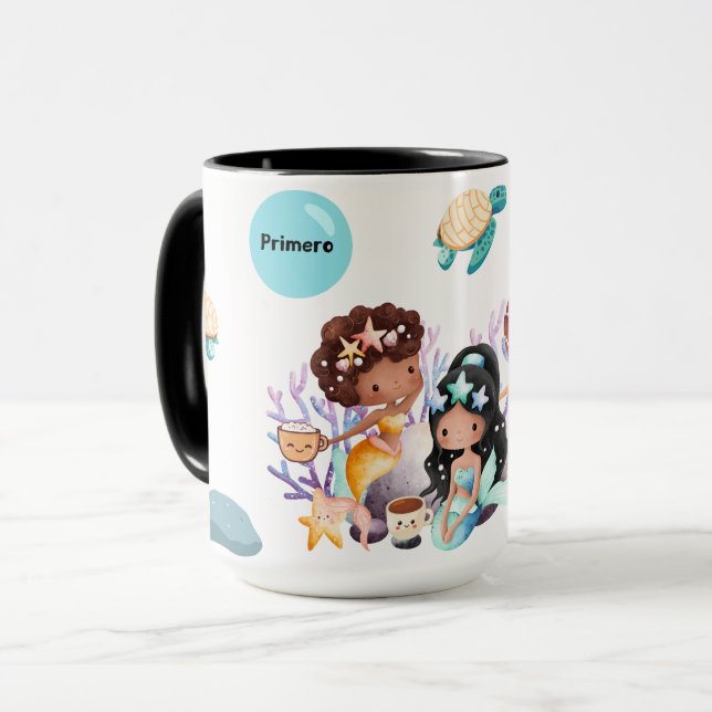 Caneca Primero Pan Y Cafesito Sirenas Mug (Frente Esquerda)