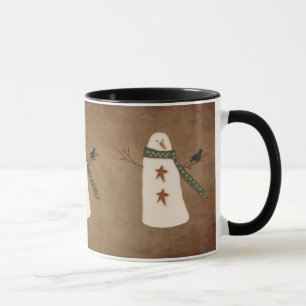 Caneca Primitivo Snowman Mug