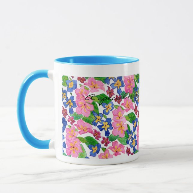 Caneca Primroses Dia de as mães (Esquerda)