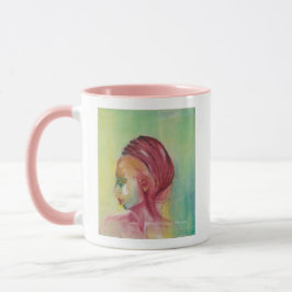 Caneca princesa africana para café, chocolate quen