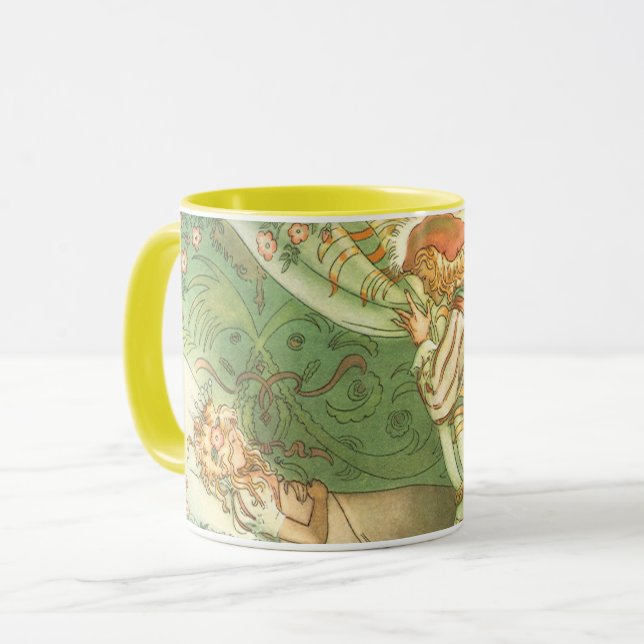 Caneca Princesa de Bela Dormente, Vintage Fairy Tale (Frente Esquerda)