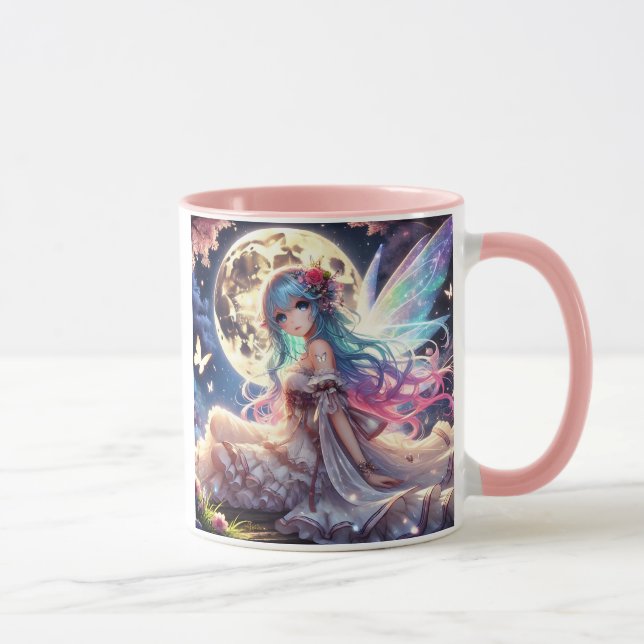 Caneca Princesa de Fada de Lua de Anime, em Jardim (Direita)